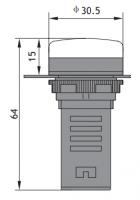 Световой индикатор ND16-22D/* (AC/DC230В и AC/DC380В)