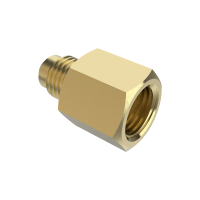 УПЛ устройство переходное латунное с резьбы SAE ¼" на G1/4" и G1/2"