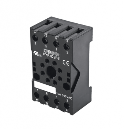 Монтажные колодки KIPPRIBOR PYF-039BE (для 3-контактных промежуточных реле серии RS)