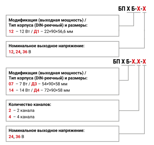 БП07Б, БП12Б, БП14Б блоки питания ОВЕН для датчиков