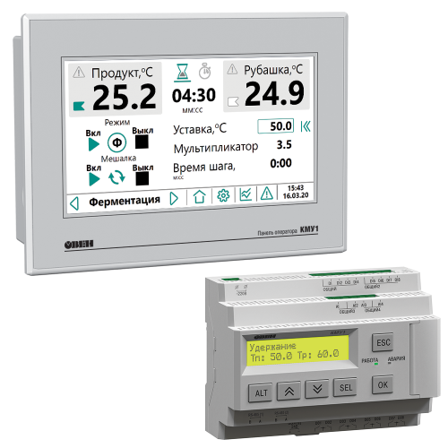КМУ1 автоматика для управления пастеризаторами и сырными ваннами ОВЕН от официального дилера